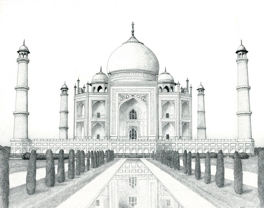 Taj Mahal illustration